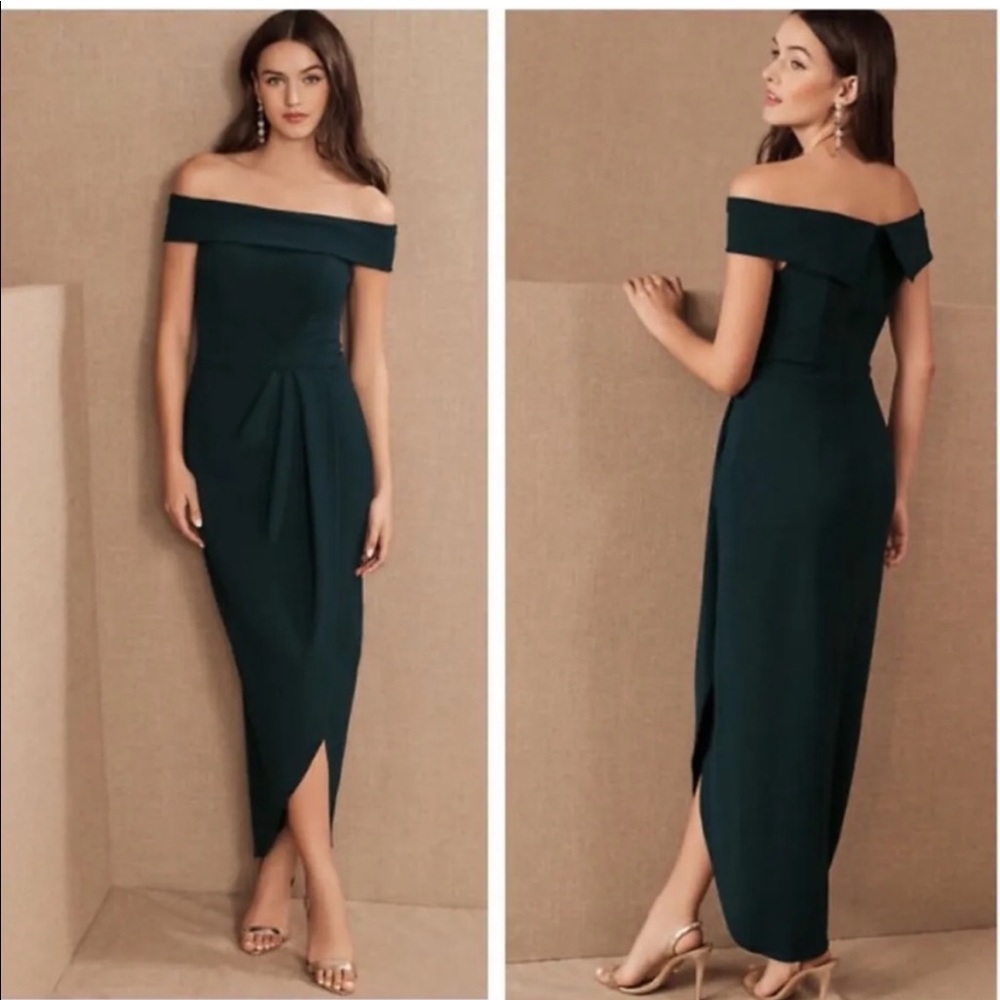 BHLDN Thompson Off-the-Shoulder Crepe Dress Size 6